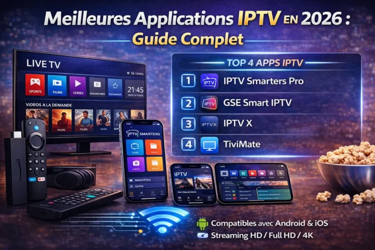 Meilleures Applications IPTV en 2026 : Guide Complet