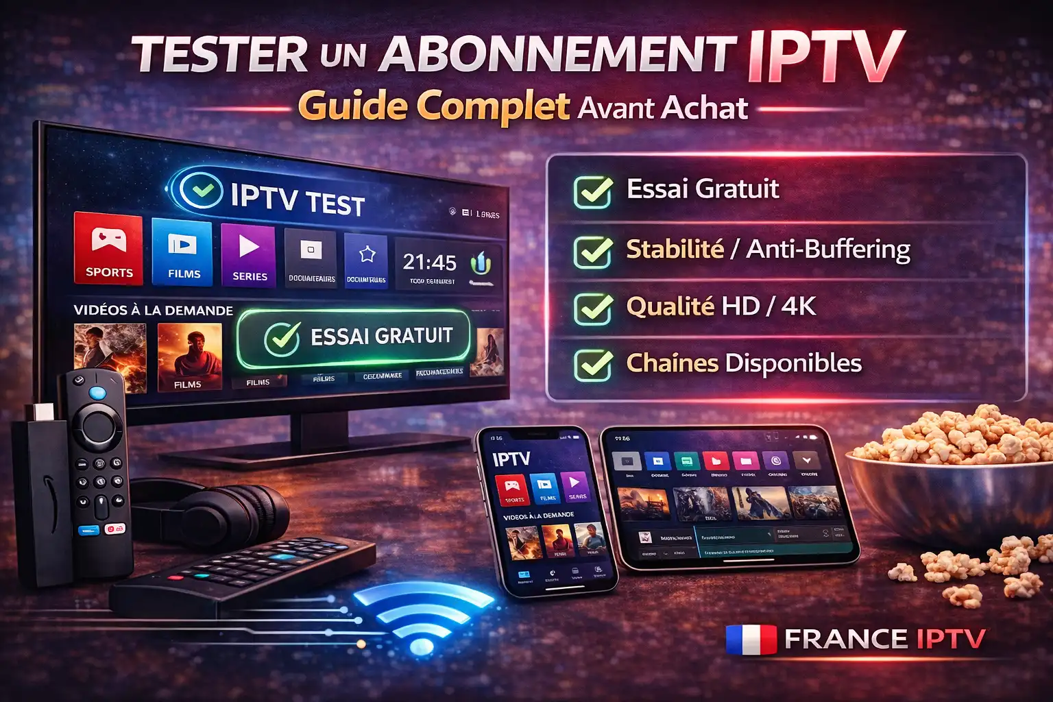 Comment fonctionne un test IPTV