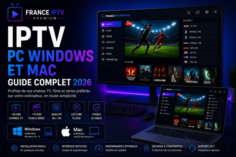 IPTV PC Windows et Mac : Guide Complet 2026