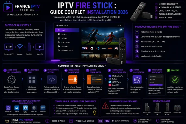 IPTV Fire Stick : Guide Complet Installation 2026