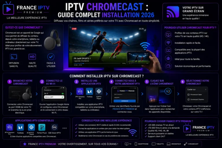 IPTV Chromecast : Guide Complet Installation 2026