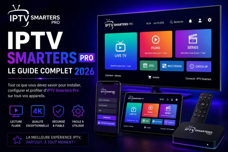 IPTV Smarters Pro : Guide Complet 2026