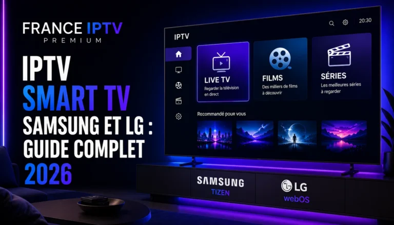 IPTV Smart TV Samsung et LG : Guide Complet 2026