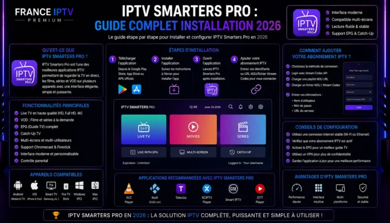 IPTV Smarters Pro : Guide Complet Installation 2026